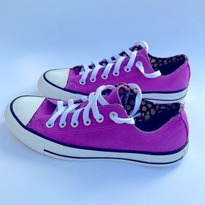 Converse purple sneakers size 8